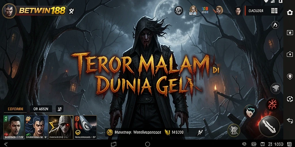 Tampilan gameplay menegangkan di dunia penuh horor.