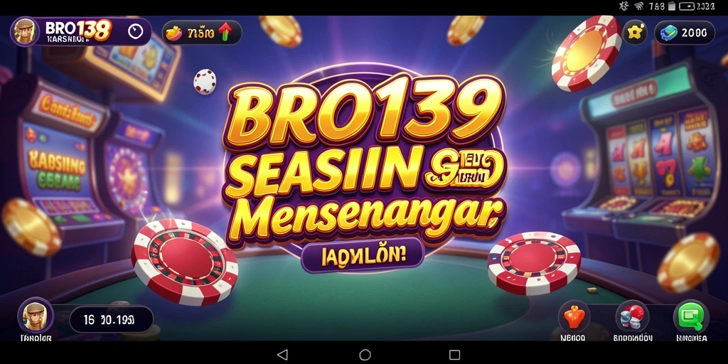 Tampilan gameplay seru dari BRO138 dengan berbagai pilihan permainan Kasino.