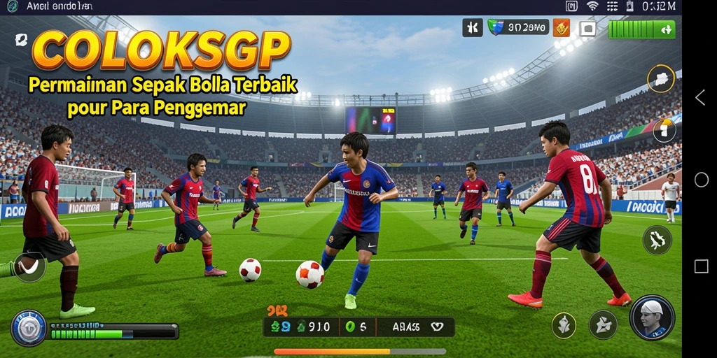 Tampilan menarik dari gameplay COLOKSGP yang penuh aksi sepak bola.