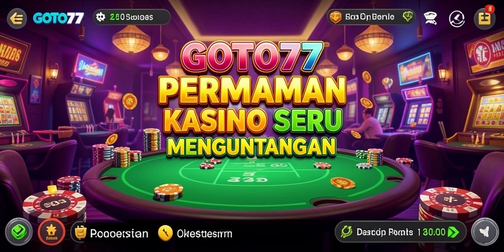 Screenshot gameplay seru dari aplikasi kasino GOTO77