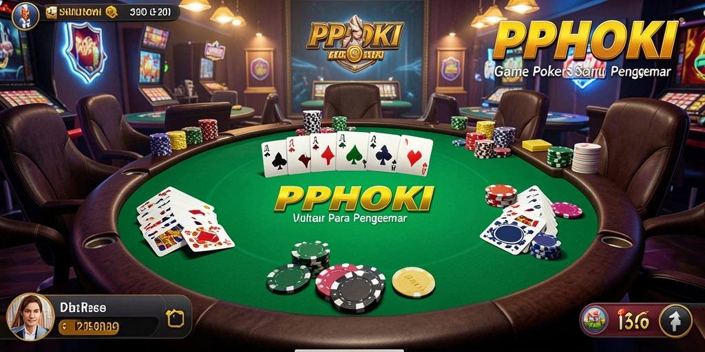 Tampilan permainan poker yang mendebarkan di PPHOKI.
