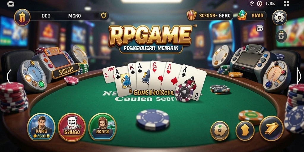 Tampilan menarik dari RPGAME dengan gameplay Poker yang mendebarkan.