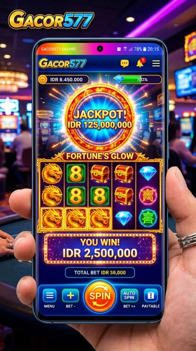 Pengguna menikmati kemudahan akses di platform gacor577.